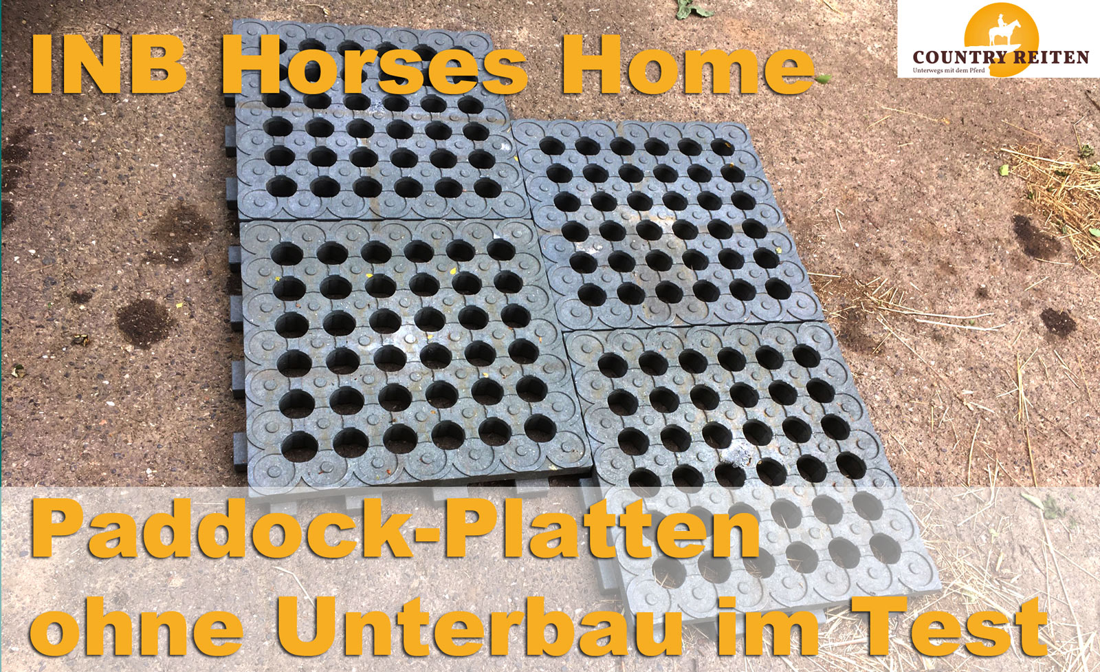 Paddocks befestigen mit INB Platten von Horses Home – ohne Unterbau gegen den Matsch